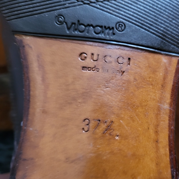 💥 Gucci brown brogue shoes 37.5 - Picture 3 of 14